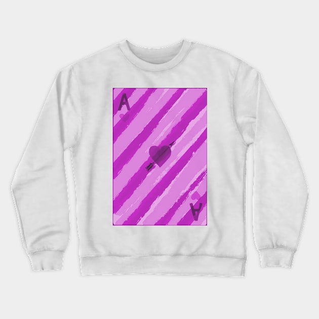 ace of hearts Crewneck Sweatshirt by sam_c